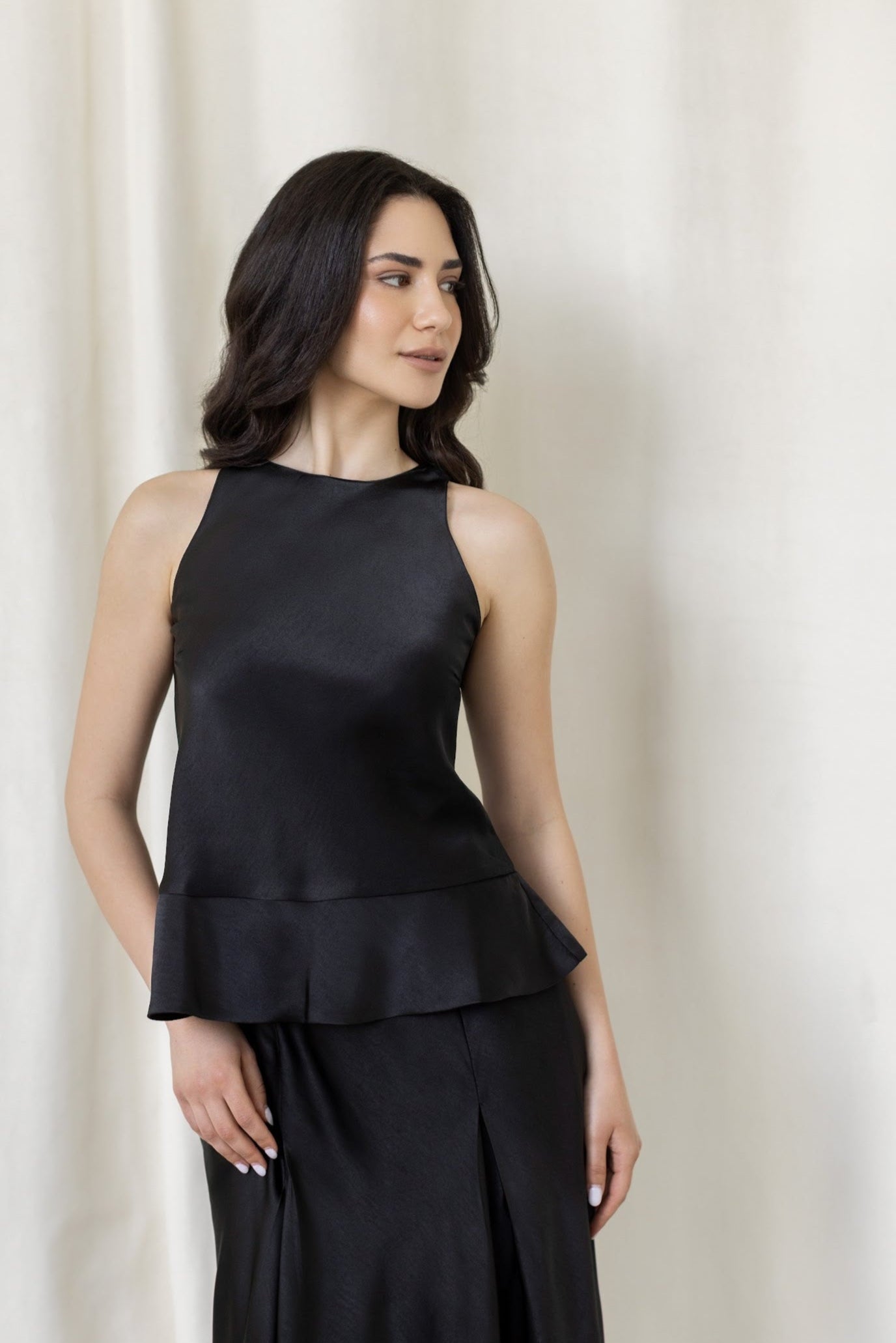 The Malli Halter Peplum