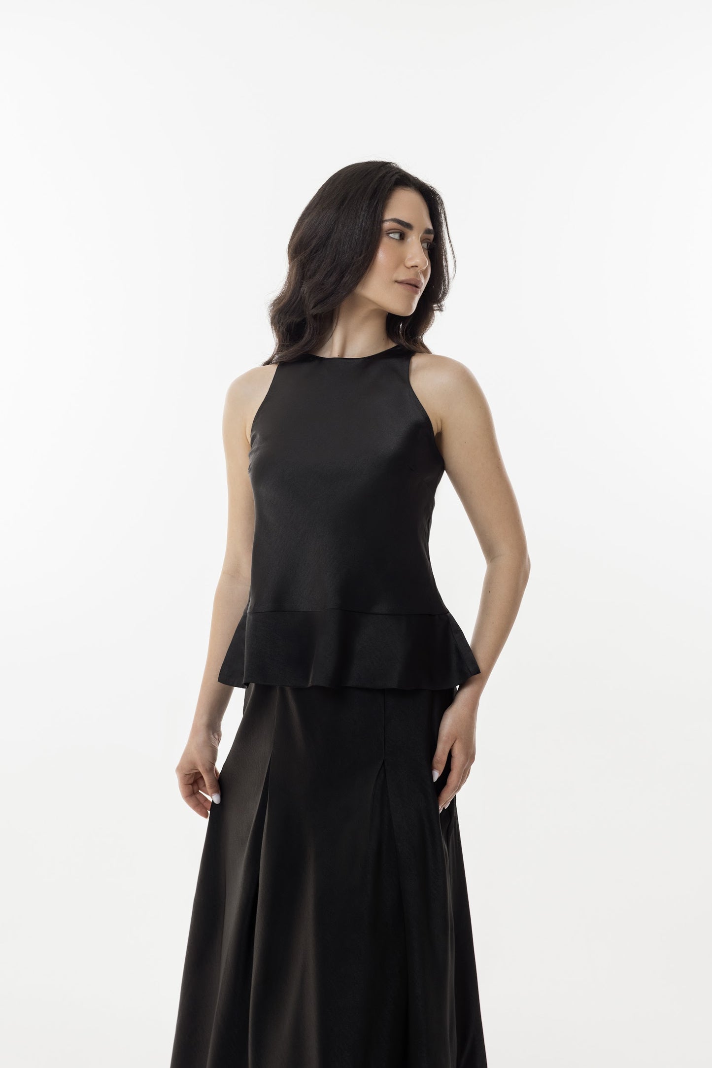 The Malli Halter Peplum