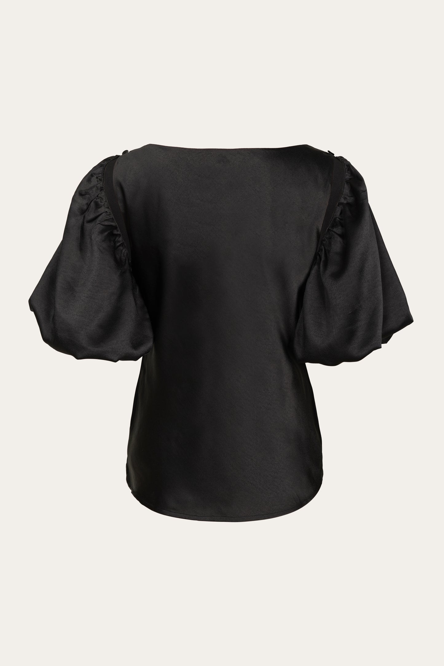 Malli Bias Top with Detachable Puff Sleeves